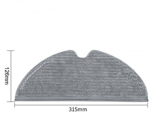 Ганчірки мікрофібри для робот-пилососа Xiaomi Dreame D9 ( RLS5-WH0 ) / D9 Max Black (RLD33GA / RLS5-BL1) / D9 Pro ( RLS5-BL0 ) 2шт, фото 3