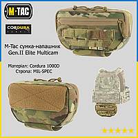 Напашник M-Tac мультикам, напашный подсумок, напашник сумка, подсумок на бронежилет, подсумок на плитоноску