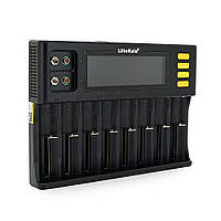 ЗП універсальне Liitokala Lii-S8, АЗП+СЗП, 8 каналів, LCD дисплей, підтримує Li-ion, Ni-MH і Ni-Cd AA (R6),