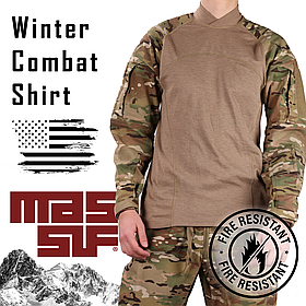 Вогнестійка сорочка MASSIF, Розмір: X-Large, Winter Combat Shirt FR, Колір: MultiCam