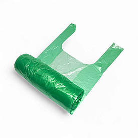 Пакети майка у рулоні Ю-Пласт Зелені розмір 22 см x 42 см, 200 штук у рулоні (48698465)
