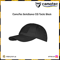 Бейсболка CamoTec CM Tactic Black, тактическая бейсболка, армейская кепка черные, мужская военная бейсболка