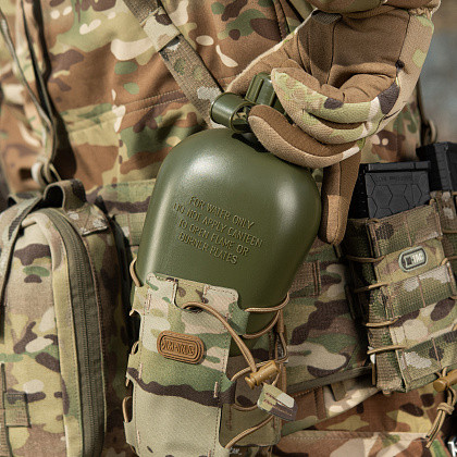 M-Tac фляга пластиковая 1л. Olive, тактическая фляга, военная фляга для воды, армейская фляга олива, бутылка - фото 9 - id-p2060429176