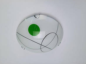 Світильник настінно-потолочный 1 лампу білий з орнаментом 24 см
