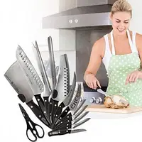 Набор профессиональных кухонных ножей 13 в 1 Miracle Blade