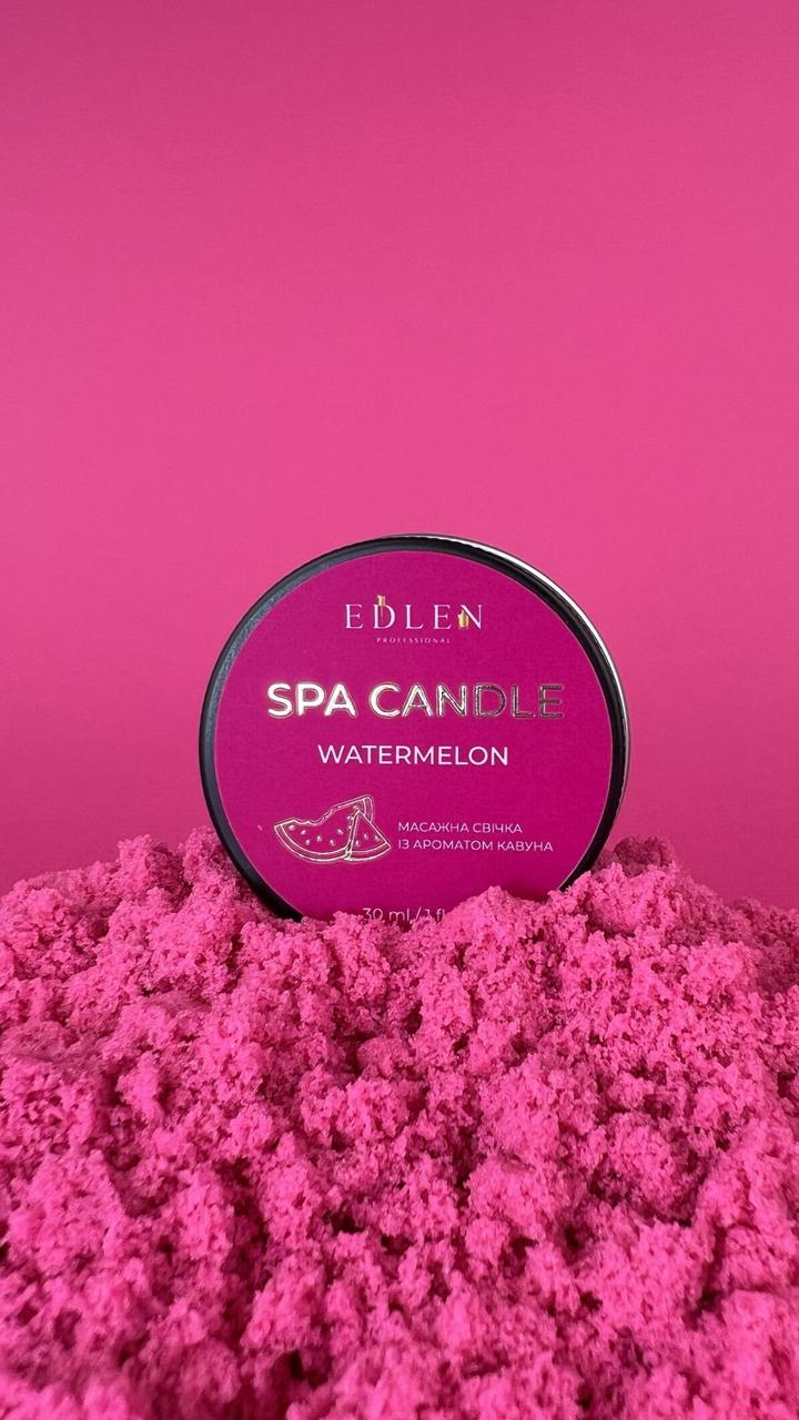 Масажна свічка для Spa-процедур після манікюру Edlen Watermelon, 30 грам, фото 1
