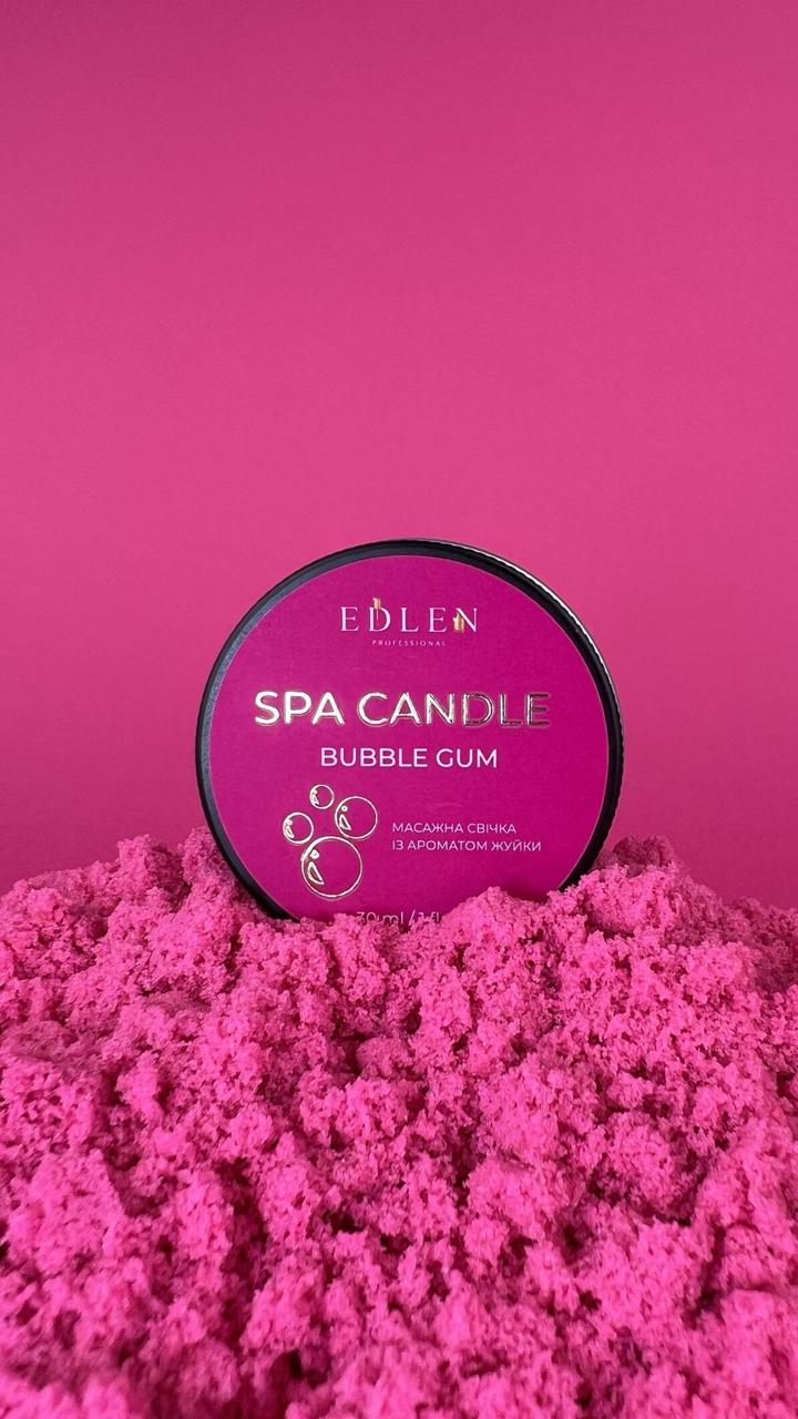 Масажна свічка Edlen Bubble gum для SPA-процедур після манікюру, жуйка, 30 г, фото 1