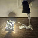 Гірлянда дротяна роса 50 метрів 500 LED теплий білий колір, фото 3