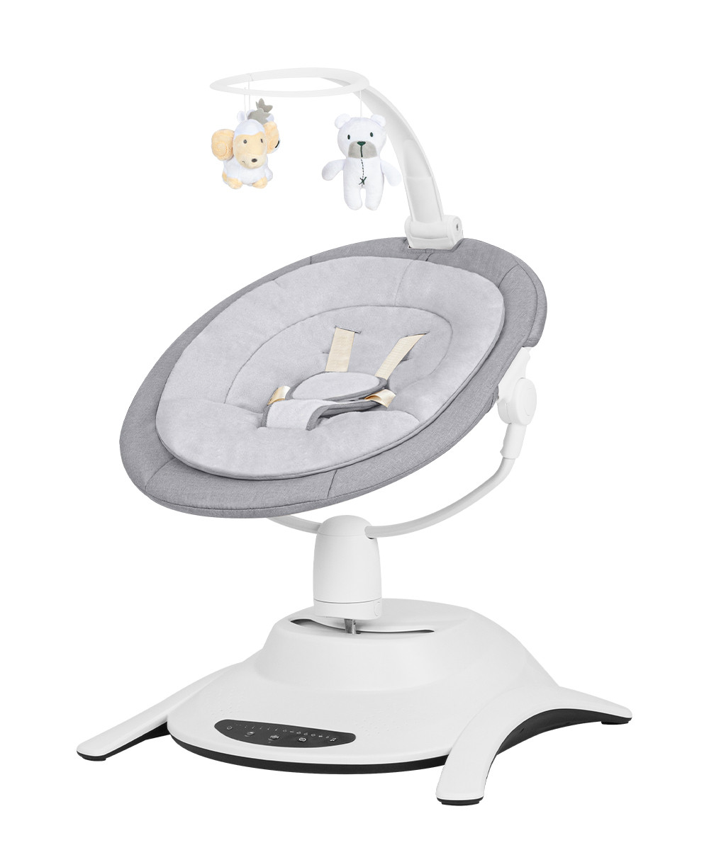 Заколисуючий центр люлька качалка CARRELLO Adora CRL-10305 Stone Grey музичний, фото 1