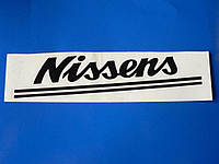 Наклейка vc бренд NISSENS 185х41мм на авто чорна тюнінг нісенс