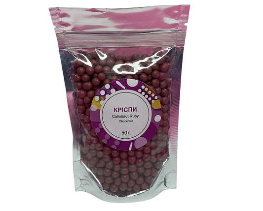 Кріспи Callebaut Ruby Chocolate 50 г, фото 1