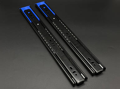 Направляючі телескопічна Push to open L-400мм Н-45мм Чорна ДС Преміум Лайн