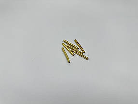 З'єднувач для шнурка. Колір "золото". 40х4,5мм, фото 5