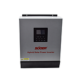 Гібридний інвертор для роботи від мережі та сонячних систем 1500VA DC12V + ШІМ Контролер 50А, фото 4