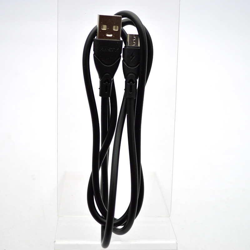 Кабель ANSTY Z-030-A Micro USB 1.2A 1M Black, фото 2