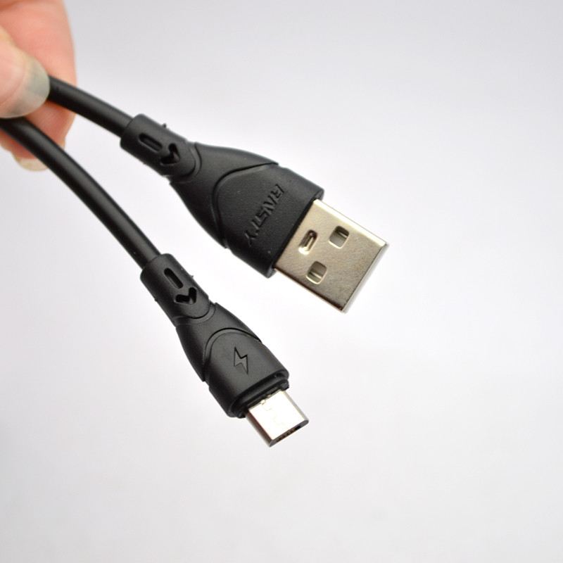 Кабель ANSTY Z-030-A Micro USB 1.2A 1M Black, фото 3