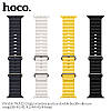 Ремінець Apple Watch Hoco iWatch WA12 Original Marine 2-buckle Silicone 42-49mm, Black (789495), фото 5