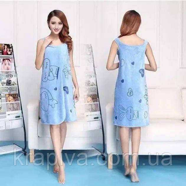 Рушник Халат жіночий 140*80 см кілт, рушник жіночий для сауни, бані, банний для сауни, кілт жіночий, халат, фото 1