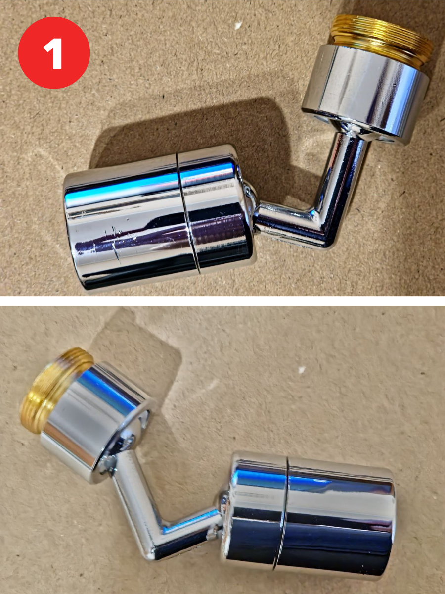 Насадка на кран для смесителя Металлическая поворотная головка на 720 ...