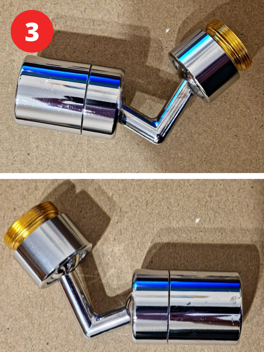 Насадка на кран для смесителя Металлическая поворотная головка на 720 ...