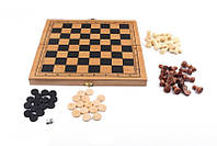 Деревянные Шахматы с шашками и нардами Shoper Дерев'яні Шахи S3031 з шашками і нардами
