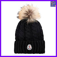 Качественная зимняя шапка Moncler