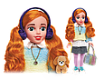 Лялька 46 см геймерша з собакою та сумочкою KH33/002 Beauty Star, фото 2