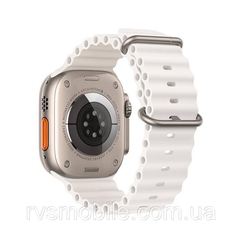 Ремінець Apple Watch Hoco iWatch WA12 Original Marine 2-buckle Silicone 42-49mm, White (789518), фото 1