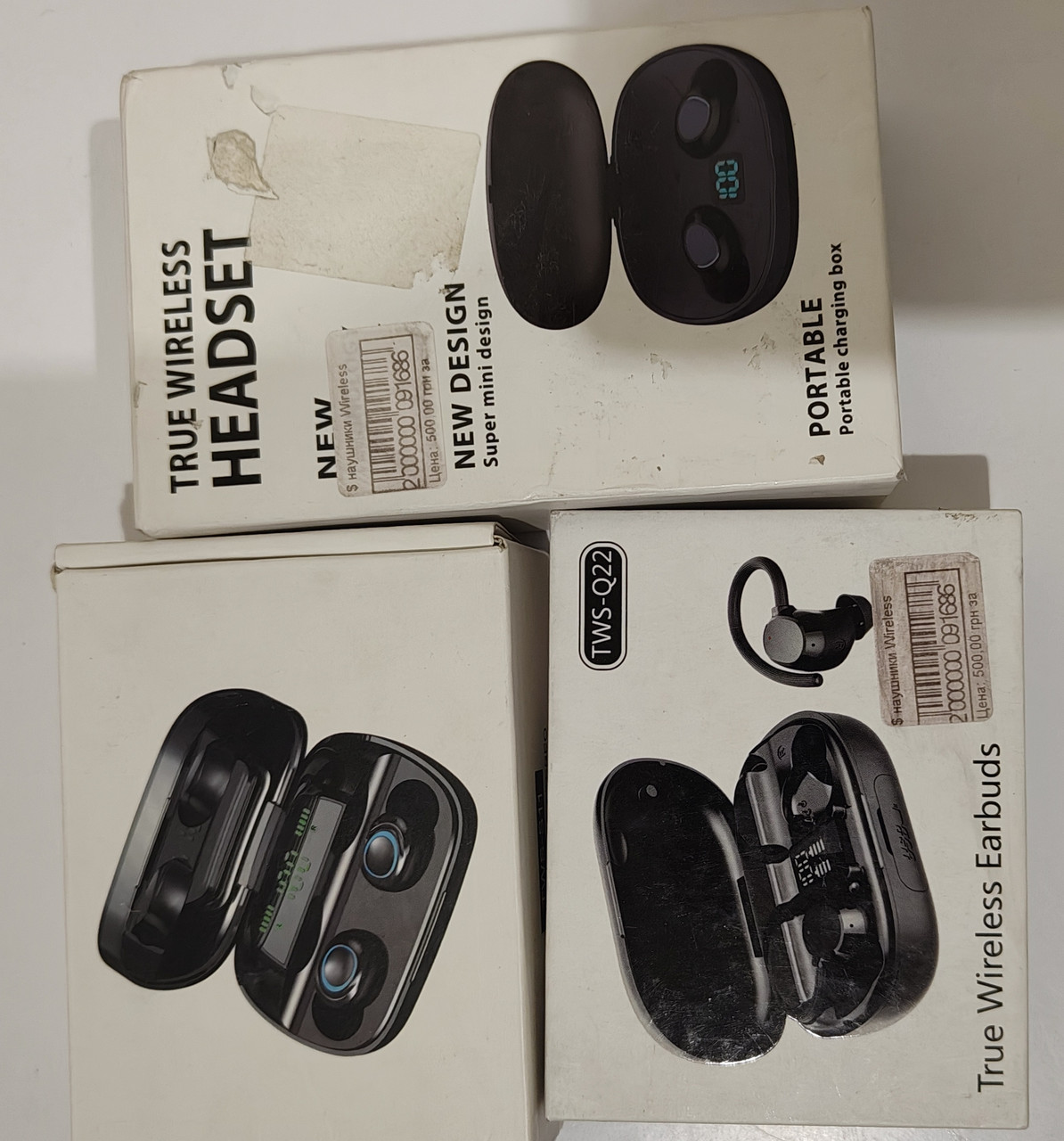 Бездротові навушники Bluetooth A1 True Wireless стереонавушники-вкладки із зарядним кейсом, фото 1