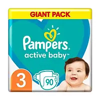 Подгузники детские Pampers Active Baby Midi № 3 (6-10 кг), 90 шт