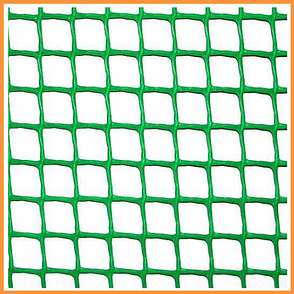 Сітка 13*13 пластикова садова 1.0х20 м (зелена) квадрат, фото 2