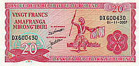 Бурунди 20 франков 2007 г UNC
