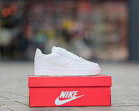 Кроссы для мужчины белые на зиму Nike Air Force 1 Low 2024 White / Найк Аир Форс низкие белые Shoper Кроси для
