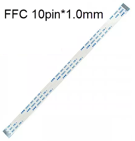 Плоский міжплатний шлейф 10pin*1.0mm, 150*11mm, прямий, FFC AWM 20624 VW-1 80C 60V