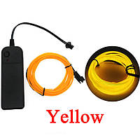 Светодиодная лента UASHOP желтый провод 5м LED неоновый свет с контроллером