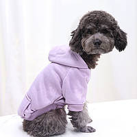 Лиловый худой для собаки UASHOP Толстовка с капюшоном для собаки Лиловая кофта для домашних животных размер