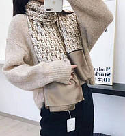 Шелковый женский шарф - палантин 180х80см