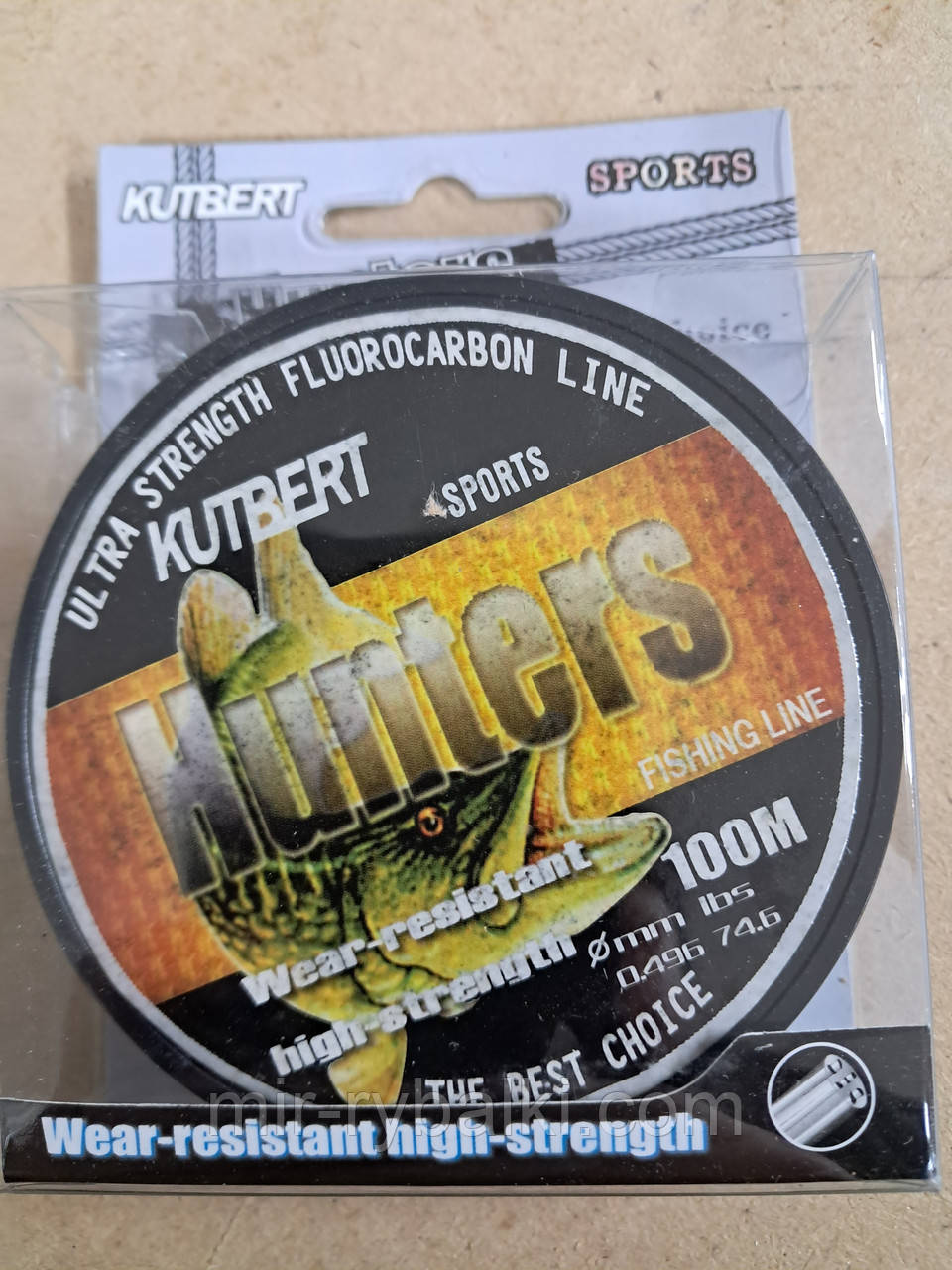 Лєска Kutbert Hunter  0.49  Fluorocarbon Coated  100 м, фото 1
