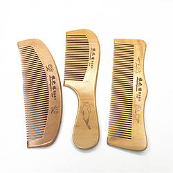 Антистатична гребінець гребінець із персикового дерева, з частими зубцями