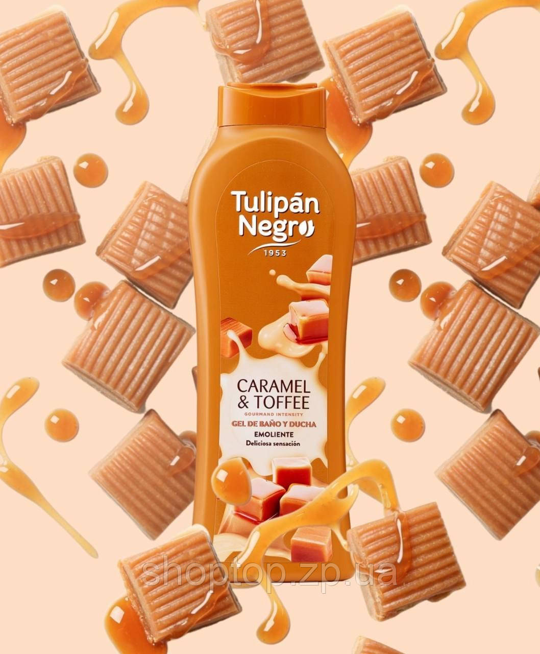 Гель для душу Tulipan Negro "Карамельний крем" 650 мл, фото 1