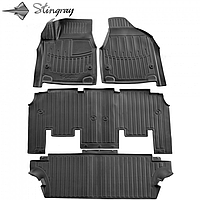 Комплект 3D ковриков в салон автомобиля CHRYSLER Pacifica II (RU) (2016-...) (7 seats)