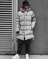 Крутая теплая брендовая мужская куртка ПАРКА SLIM FIT