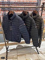 Мужская молодёжная брендовая теплая куртка T0MMI HILФIGER NEW 2024