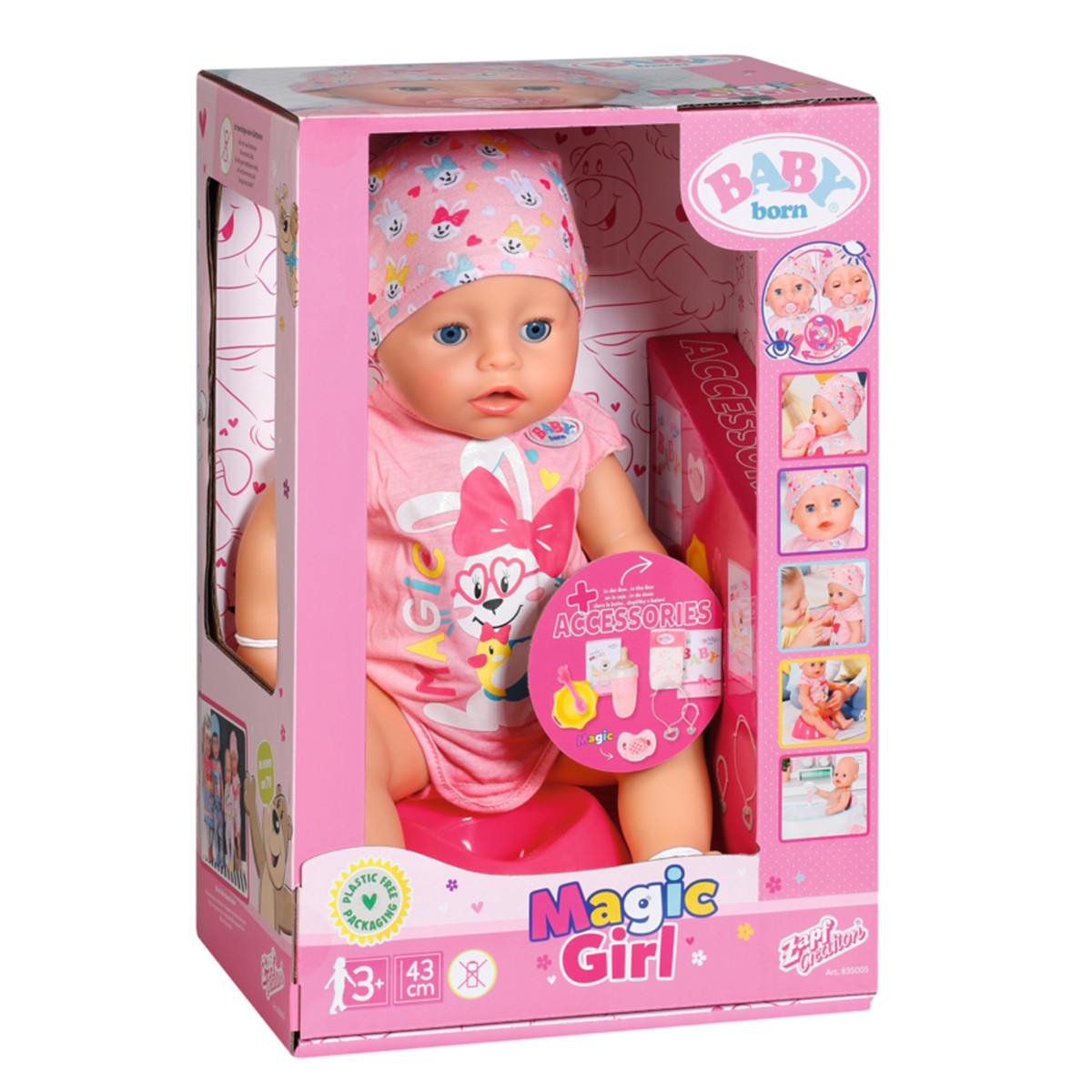 Кукла пупс Baby born Magic Girl Волшебная девочка Нежные объятия 43 см 835005 - фото 10 - id-p2060649883