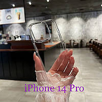 Прозрачный силиконовый чехол для iPhone 14 pro