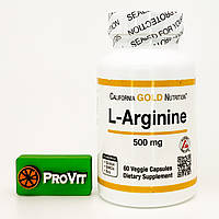 L-Аргинин California Gold Nutrition L-Аргинин 500 мг 60 кап.