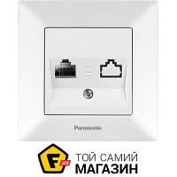 Розетка Panasonic Розетка компьютерная Arkedia Slim RJ45 CAT6e белый 480200241