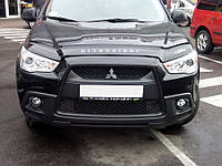 Дефлектор капота (мухобойка) Mitsubishi ASX 2010- (митсубиси асх)