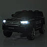 Дитячий електромобіль Toyota Land Cruiser Police з пультом р/у для дітей 3-8 років поліція Чорний, фото 8