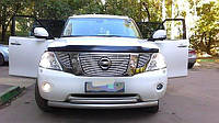 Дефлектор капоту (мухобійка) NISSAN PATROL 2010- (Y62)